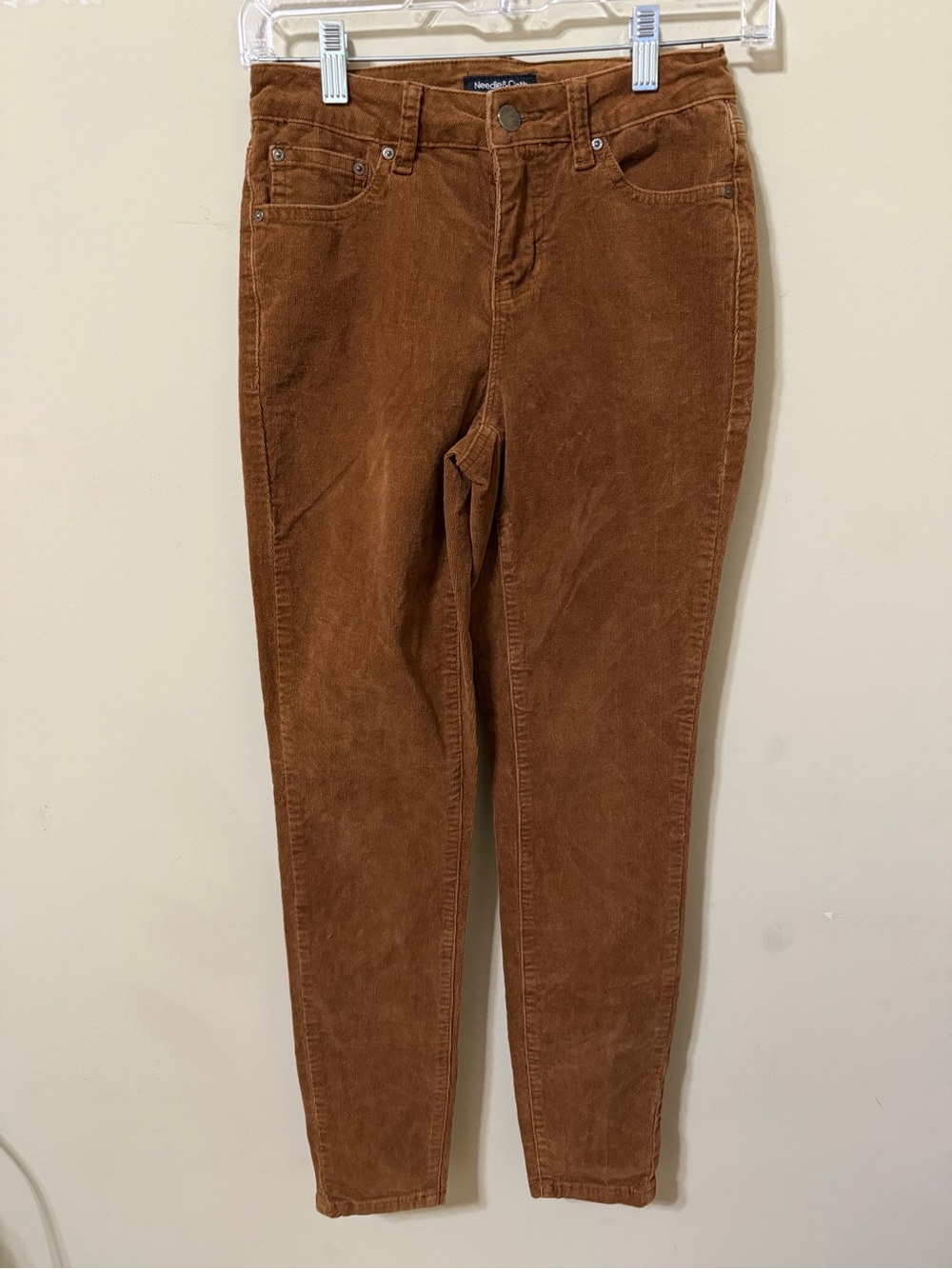 Needle & Cloth Corduroy High-Rise skinny ankle Camel 4 excellent condition